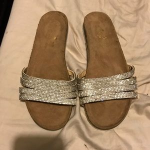 Glittery sandals